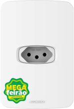 Tomada-Padrao-Alumbra-10A-com-Placa-4x2-Horizontal-Branca-Gracia-Maxx