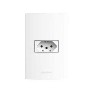 Tomada Alumbra 4X2 Com Placa 10A 85055 NBR 5410 Inovapro Branco