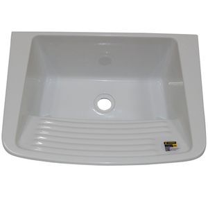 Tanque de Lavar Roupa Mármore Sintético Pré Moldado Corso 20 Litros 55x41cm
