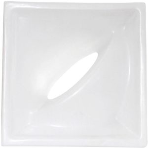 Elemento Vazado Cobogó 19x19x8cm Essenza Pét Branco Acetinado Classe A