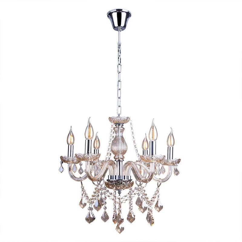LUSTRE-FRANCE-6-LAMPADAS-E14-40W-METAL-E-CRISTAL-STARTEC-148210009-CHAMPAGNE-BIVOLT