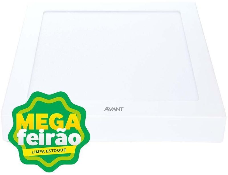 Painel-LED-de-Sobrepor-Pop-Quadrado-22cm-18W-3000K-Aluminio-e-Policarbonato-Avant-768100572-Branco-Bivolt