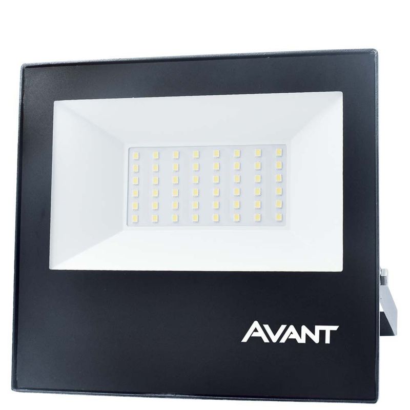 REFLETOR-SLIM-LED-50W-4000K-ALUMINIO-VIDRO-AVANT-259500874-PRETO-BIVOLT