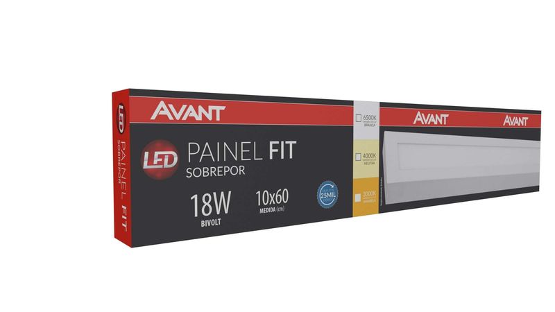 PAINEL-LED-SOBREPOR-FIT-18W-3000K-ALUMINIO-POLICARBONATO-AVANT-488100579-BRANCO-BIVOLT