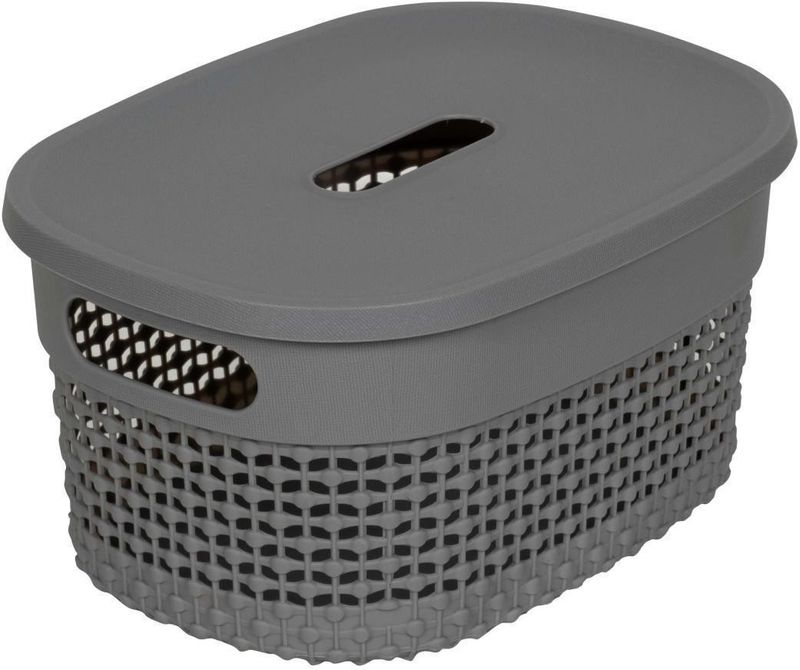 Cesto-Organizador-com-Tampa-Astra-Plastico-Concreto-6L