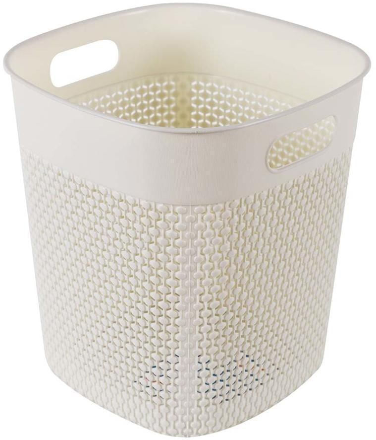 Cesto-Organizador-Sem-Tampa-Plastico-Astra-Bege-16L