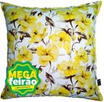 Almofada-Jacquard-Floral-Amarelo-Decortec-44X44cm