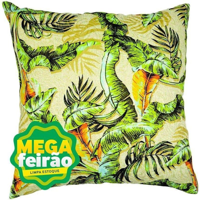 Almofada-Jacquard-Folhas-Verde-Decortec-44X44cm