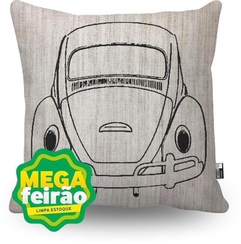 Almofada-Silkscreen-Linho-Misto-Carro-Decortec-44x44cm