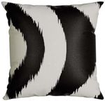 Almofada Silk Home Belchior Branca e Preta 50x50cm