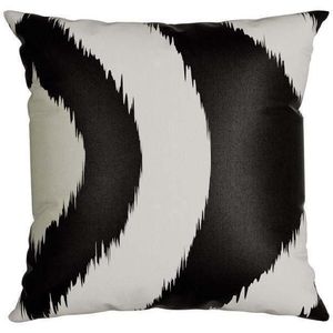 Almofada Silk Home Belchior Branca e Preta 50x50cm