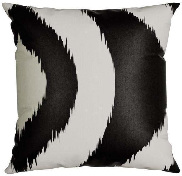 Almofada Silk Home Belchior Branca e Preta 50x50cm