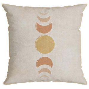Almofada Veludo Luxor Belchior Com Cordone Bege 50x50cm