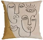 Almofada Veludo Luxor Belchior Bege 50x50cm
