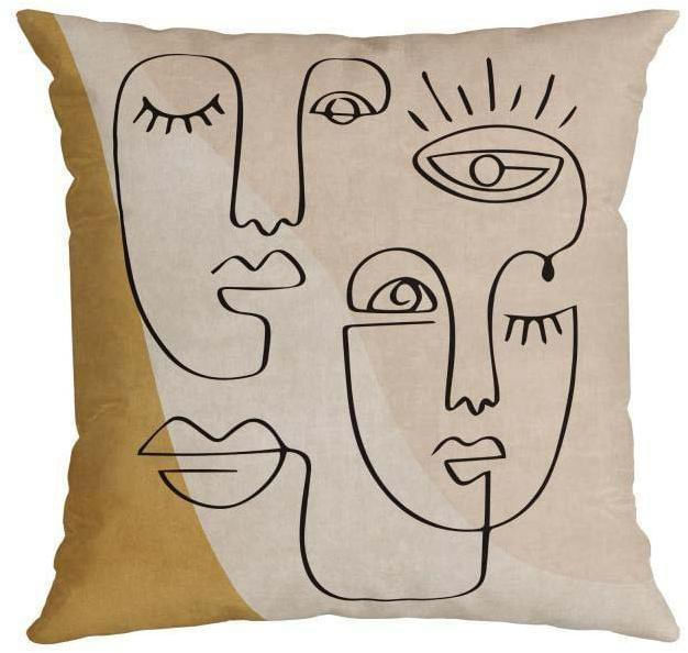 Almofada Veludo Luxor Belchior Bege 50x50cm