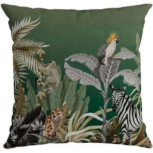 Almofada Veludo Luxor Belchior Com Cordone Verde 50x50cm