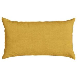 Almofada Veludo Luxor Belchior Lisa Mostarda 28X48cm