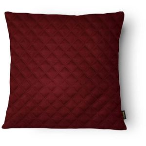Capa de Almofada Matelado Belchior Vermelho Com Encarte 50X50cm
