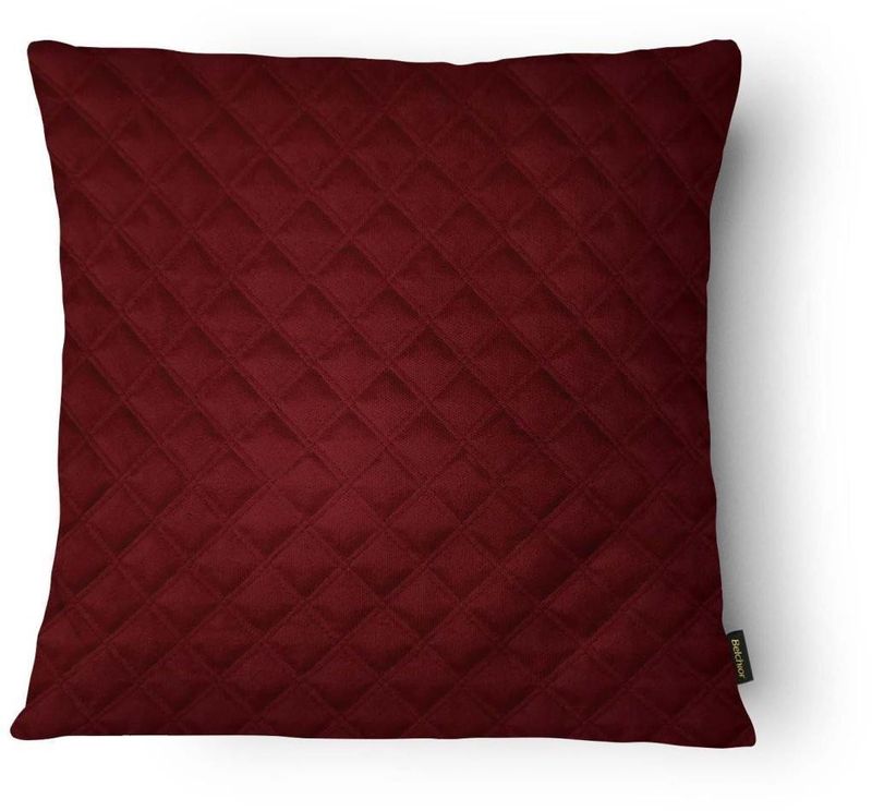 Capa de Almofada Matelado Belchior Vermelho Com Encarte 50X50cm
