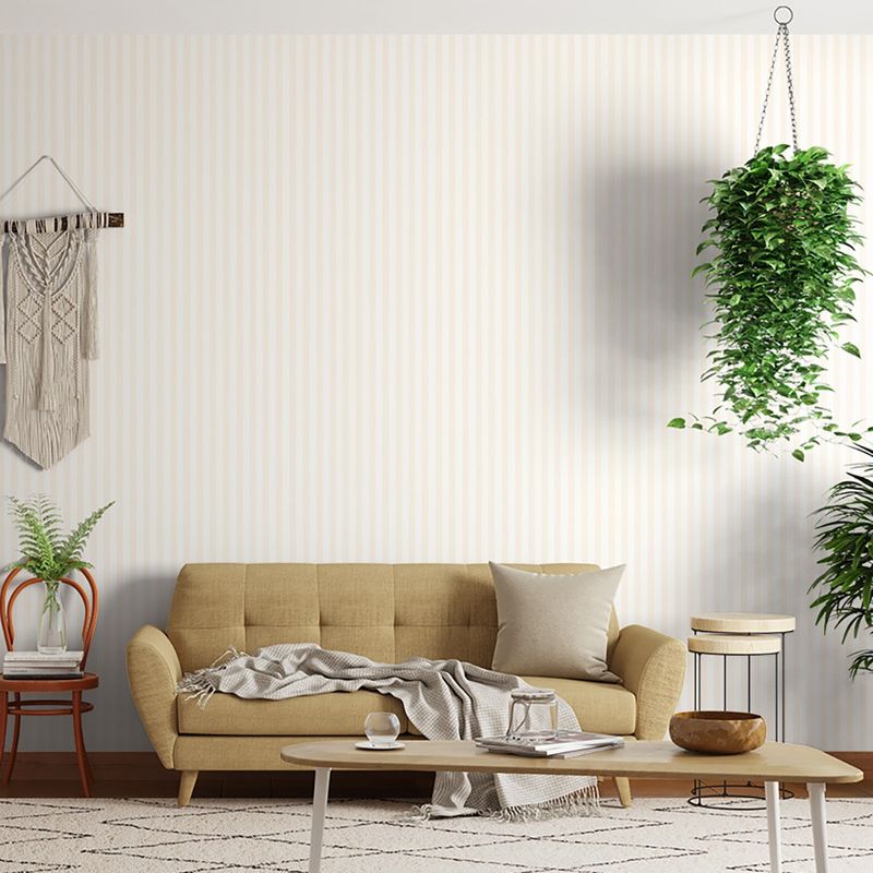 Papel-de-Parede-Bobinex-1016-Listras-Finas-Bege-e-Branco