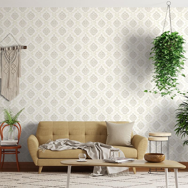 Papel-de-Parede-Bobinex-2402-Arabesco-Do-Tempo-Cinza-e-Bege