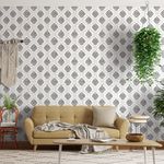 Papel-de-Parede-Bobinex-2407-Arabesco-Do-Tempo-Preto-e-Cinza