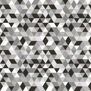 Papel de Parede Bobinex 2408 Mosaico Triângulos Preto e Azul