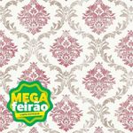Papel-de-Parede-Bobinex-2422-Floral-Do-Tempo-Vermelho-e-Marrom