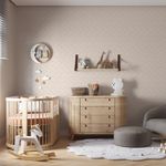 Papel-de-Parede-Bobinex-3511-Relevo-Ranhura-Bege-e-Marrom