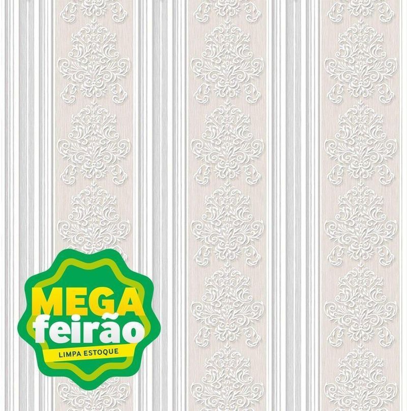 Papel-de-Parede-Bobinex-6712-Provencal-Bege-e-Cinza