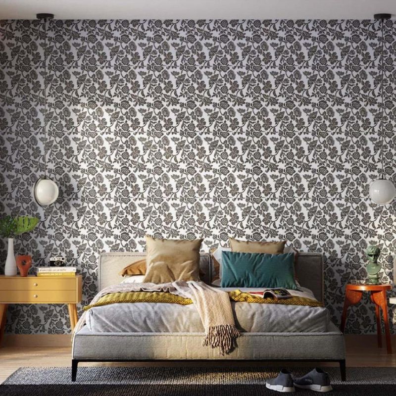 PAPEL-DE-PAREDE-BOBINEX-6901-FLORAL-ORIENTE-PRETO