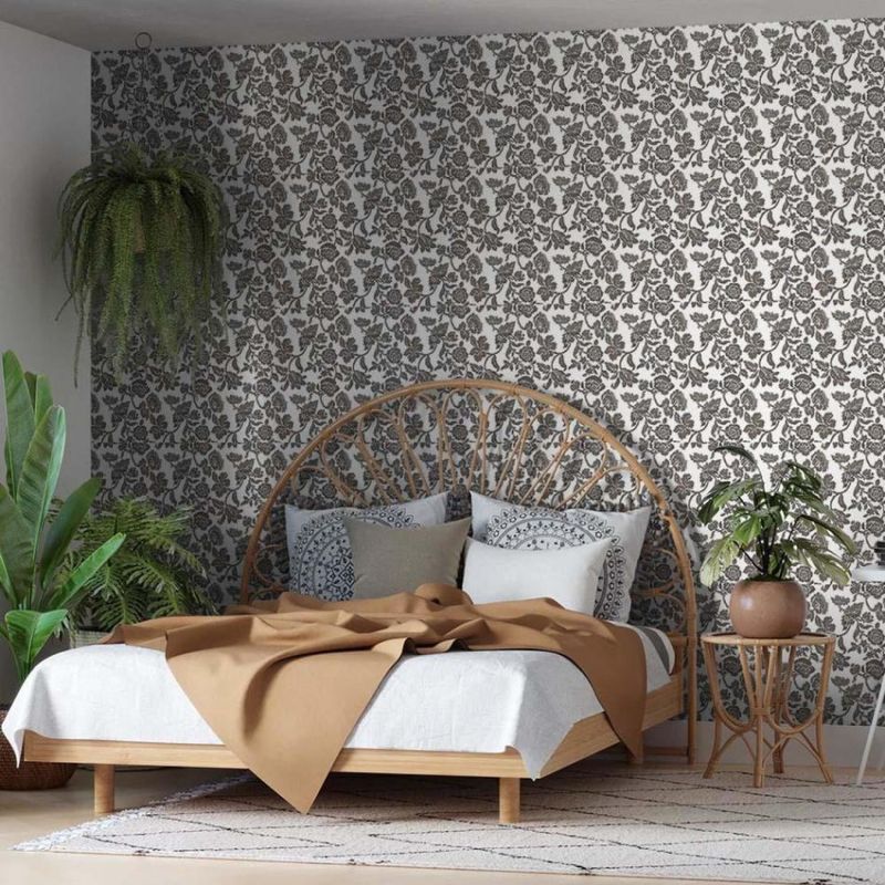 PAPEL-DE-PAREDE-BOBINEX-6901-FLORAL-ORIENTE-PRETO