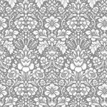 Papel-de-Parede-Bobinex-6917-Arabesco-Metalizado-Cinza-e-Branco