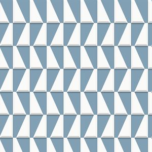 Papel De Parede Bobinex 7220 Geométrico Escandinavo Azul