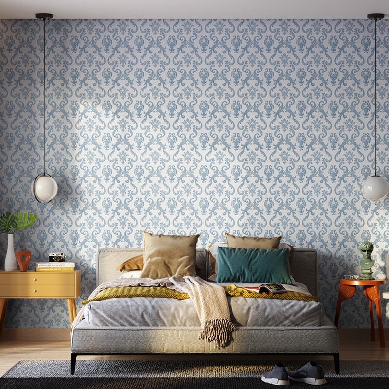 Papel-de-Parede-Bobinex-7321-Damask-Real-Azul-e-Branco