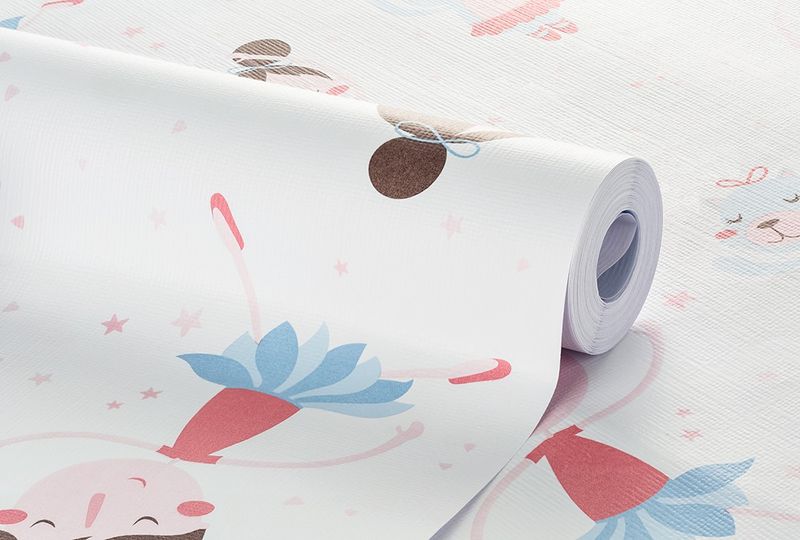Papel-de-Parede-Bobinex-7431-Bailarinas-Rosa-e-Azul