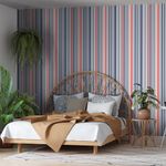 Papel de Parede Bobinex 7339 Circo Vetor Vermelho e Azul