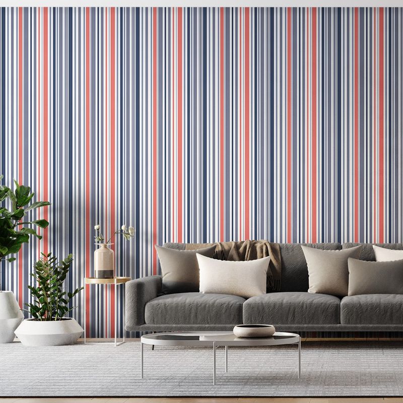 Papel de Parede Bobinex 7339 Circo Vetor Vermelho e Azul