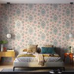 Papel de Parede Bobinex 7450 Mandala Rosa e Azul