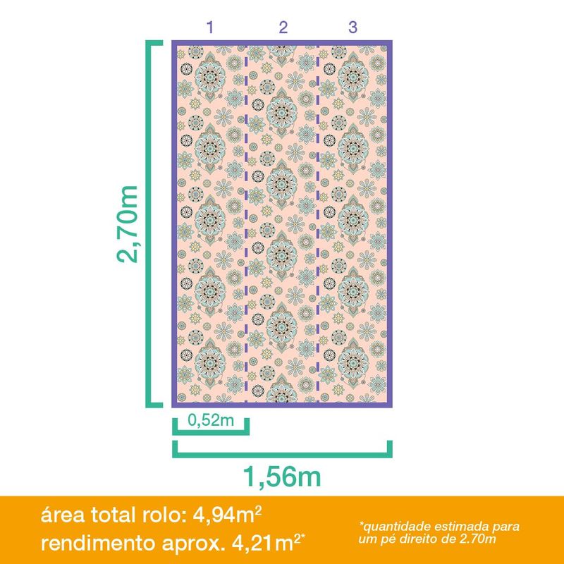 Papel-de-Parede-Bobinex-7450-Mandala-Rosa-e-Azul