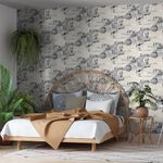 Papel de Parede Bobinex 7459 Placas Urbano Bege e Cinza