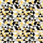 Papel-de-Parede-Bobinex-7489-Mosaico-Triangulos-Amarelo-e-Preto