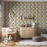 Papel-de-Parede-Bobinex-7489-Mosaico-Triangulos-Amarelo-e-Preto