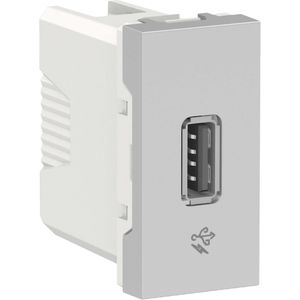 Módulo Tomada Orion Schneider Eletric Carregador Usb 1A Alumínio