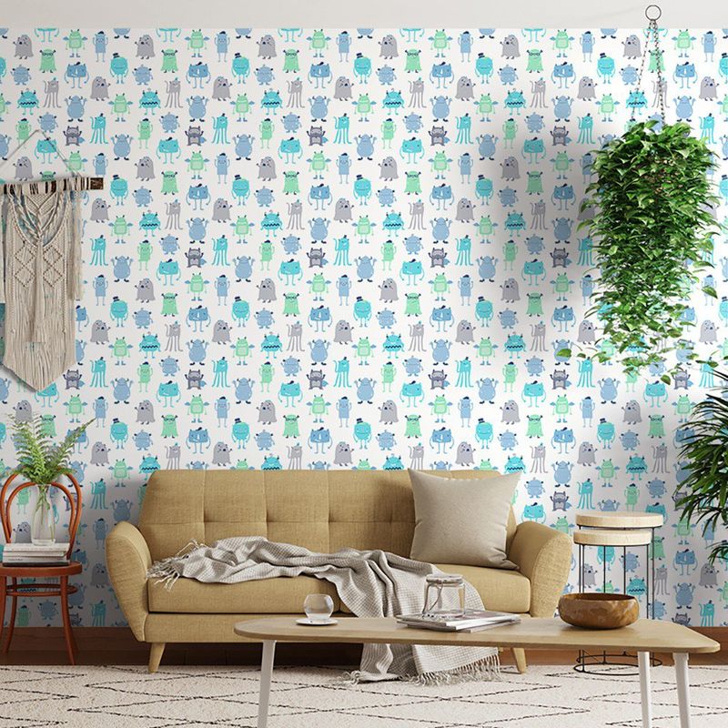 PAPEL-DE-PAREDE-BOBINEX-7428-MONSTRINHOS-VERDE-AZUL