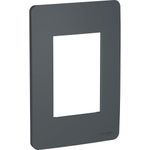 PLACA-3-POSTOS-ORION-SCHNEIDER-ELETRIC-S730103294-4X2-STELLAR-BLACK