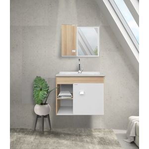 Conjunto de Móveis Para Banheiro Fabribam Sophia Suspenso 60cm Carvalho