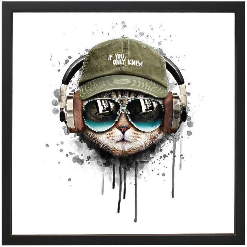 Quadro-Decorativo-Arte-Propria-Gato-70x70cm