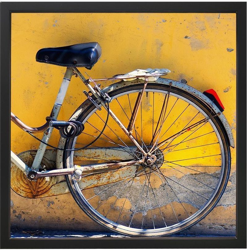 Quadro Decorativo Arte Própria Amarela Vi 80x80cm