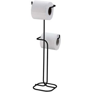 Suporte Para Papel Higiênico de Chão Future 1176PT Preto Fosco